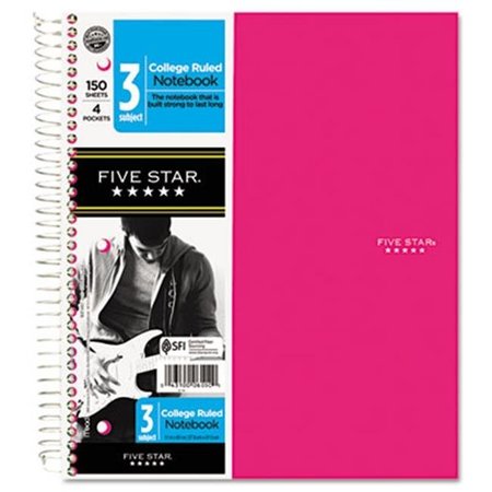 FIVE STAR Five Star 06044 Trend Wirebound Notebooks- 1-Sub-College-8 1/2 x 11-White- 100 Sheets 6044